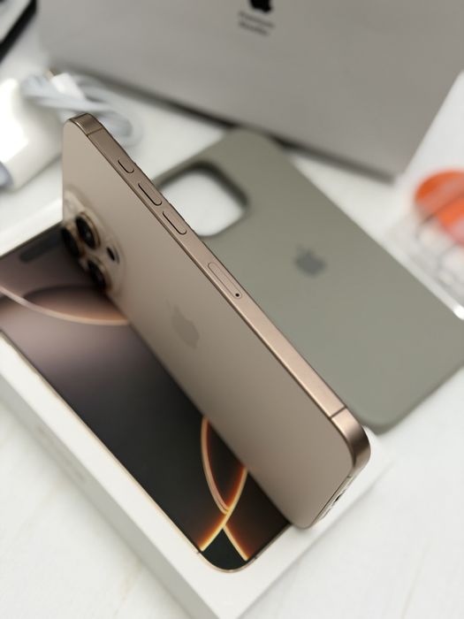 Iphone 16 Pro Max 256 gb Desert Titanium cu factura si garantie ca NOU!
