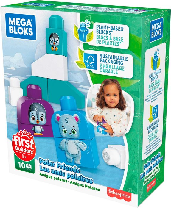 Конструктор с животни MEGA Bloks Полярни приятели Fisher Price
