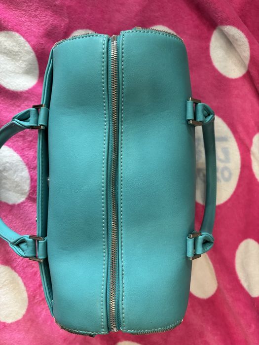 Сумка бирюза на молнии