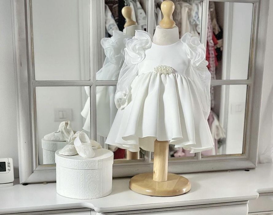 Rochie botez 1-2 luni