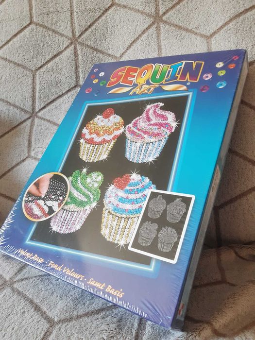 Set paiete - Sequin Art Joc - cupcakes