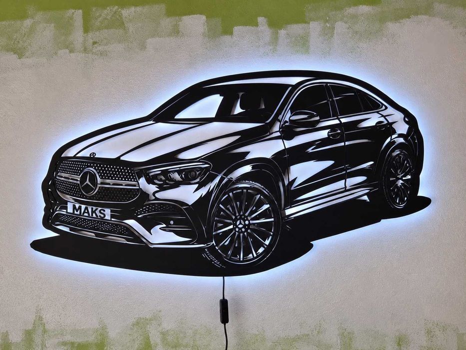 Panou Auto LED Personalizat după Mașina Ta | 80–100 cm