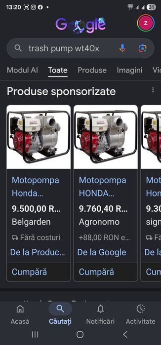 *NOU* pompa Honda WT40X