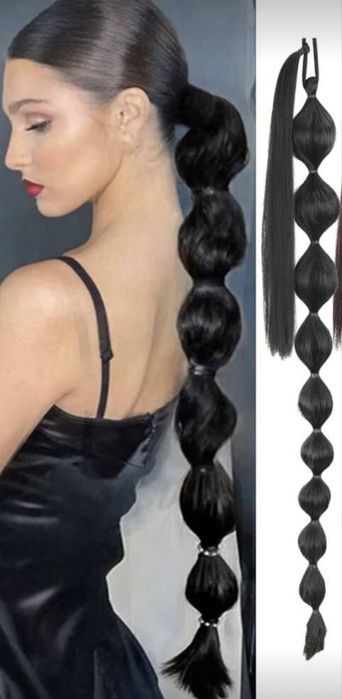 Coada de par lunga  bruneta eleganta