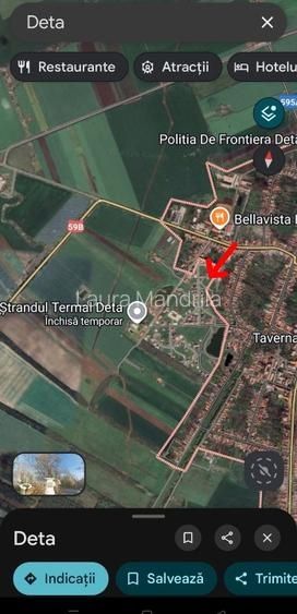 Vând în Deta parcela cu fundație.