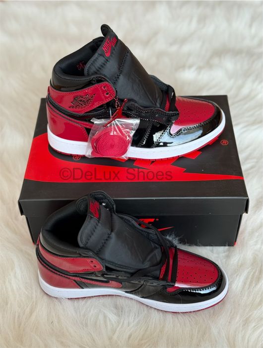 Air Jordan 1 Retro High Patent Bred Full Box Verificare Colet 35,5-45