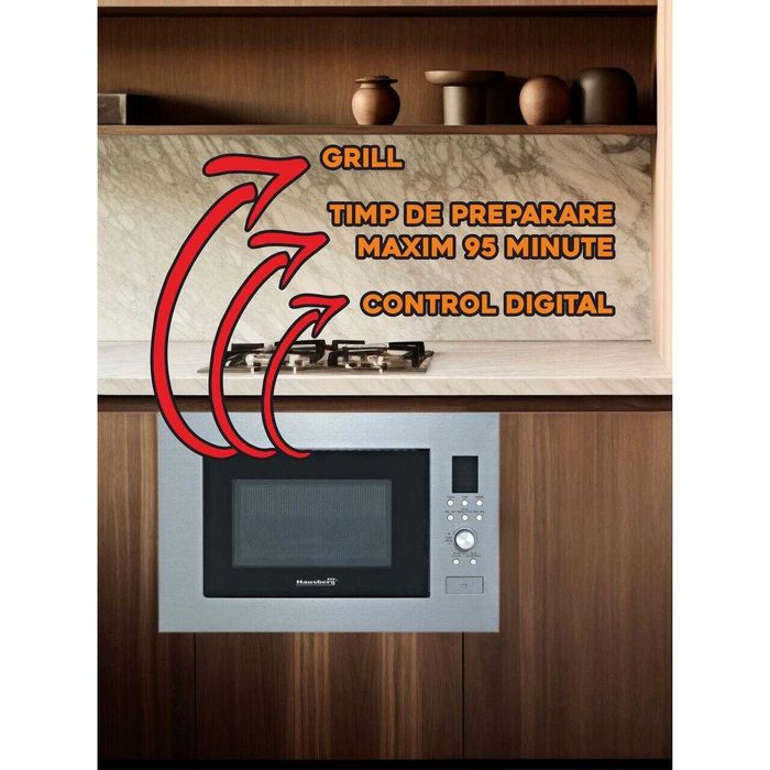 Микровълнова фурна за вграждане Hausberg HB-8070