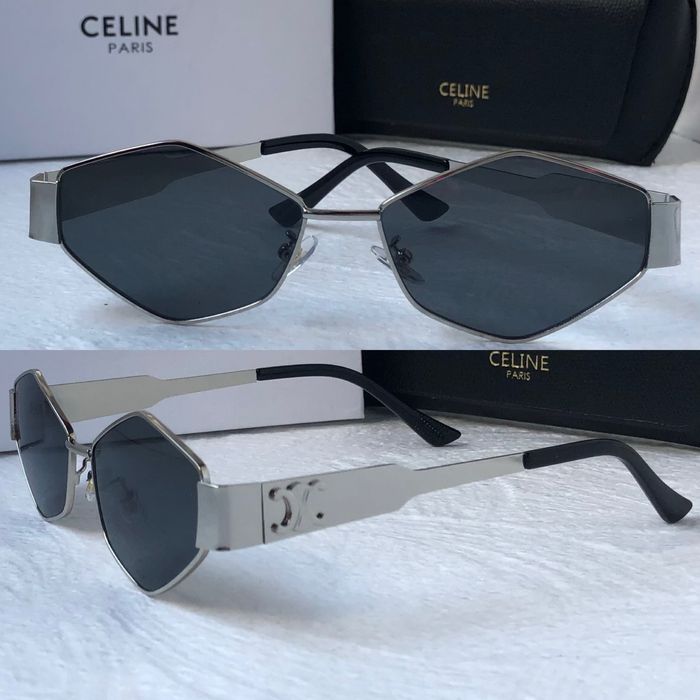 Дамски слънчеви очила ромб 2 цвята златни сребърни