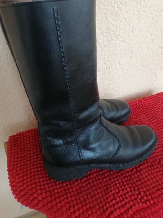 Cizme dama nr 41 piele cu blana Helux