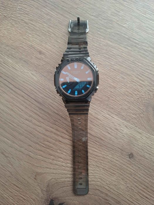 Casio G-Shock GA-2100 Custom Black Transparent & Gradient Glass
