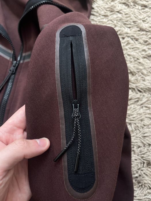 Hanorac Nike Tech Fleece - Burgundy - Full Zip
