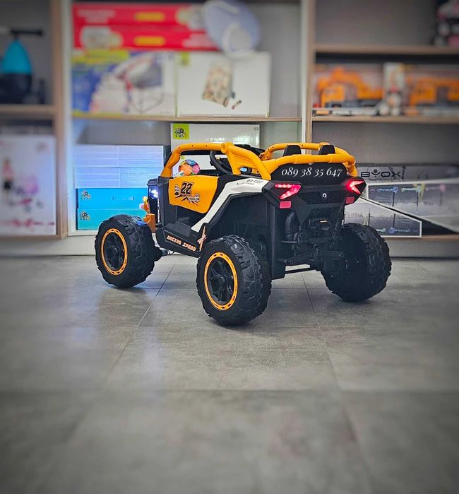 ТОП ЦЕНА!НОВО!Акумулаторен джип 4x4 Kansas WHITE с 24Vбатерия,EVA гуми