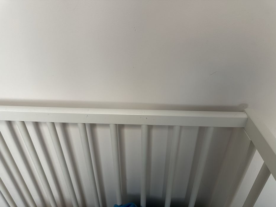 Бебешко легло(кошара), 60x120 см, бяло