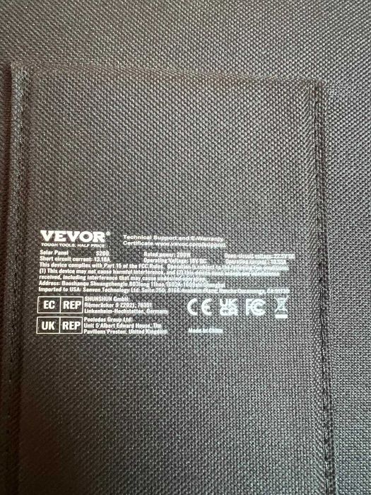 Panou solar pliabil cu baterie portabila Vevor