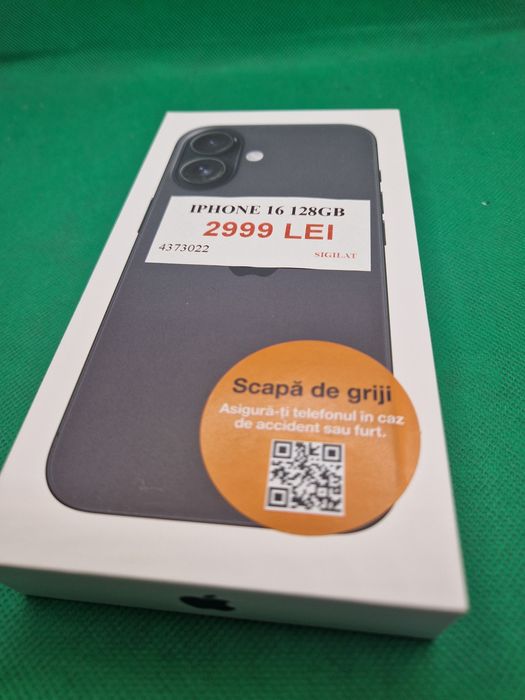 Iphone 16 128GB sigilat cu factura•Amanet Lazar Crangasi•43730