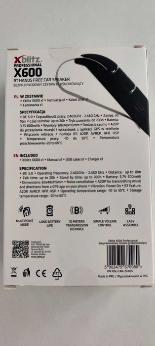 Handsfree за кола A+ CK2, Bluetooth, Multipoint