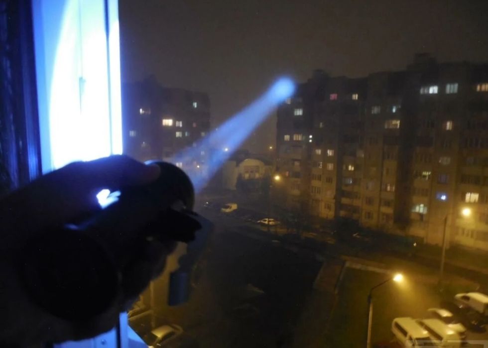 Мощный электофонарь