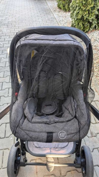 Fillikid - Carucior Panther transformabil 3 in 1 Grey