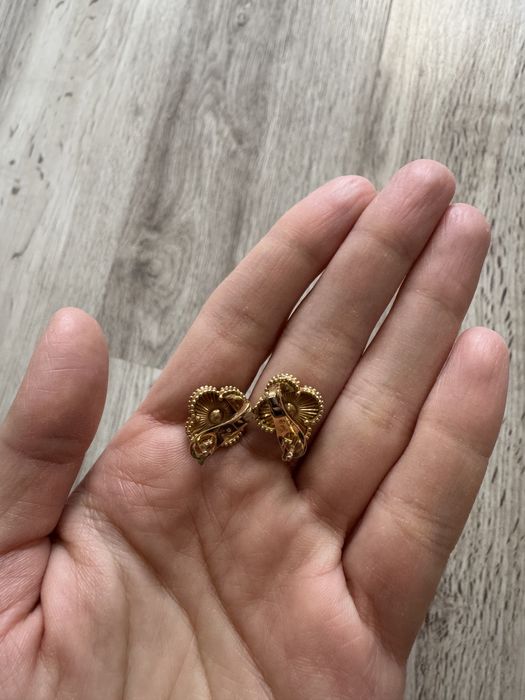 Серьги Van cleef 750 пробы