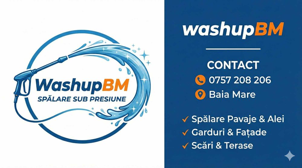Spalare Profesionala Pavaje, Garduri si Fatade cu Presiune - Baia Mare