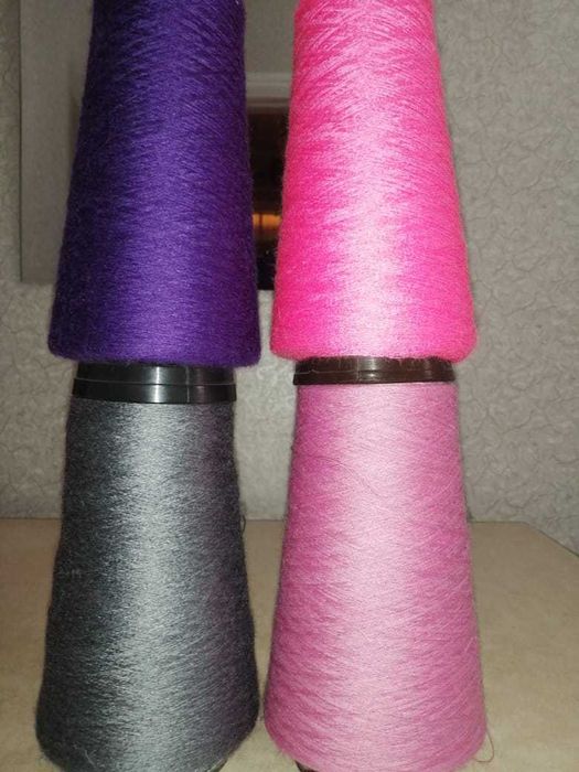 Пряжа в бобинах, полушерсть, пр-во Беларусь