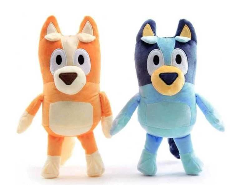 Комплект 4 броя Плюшени играчки Блуи и Бинго + Майка и Баща Bluey Bing