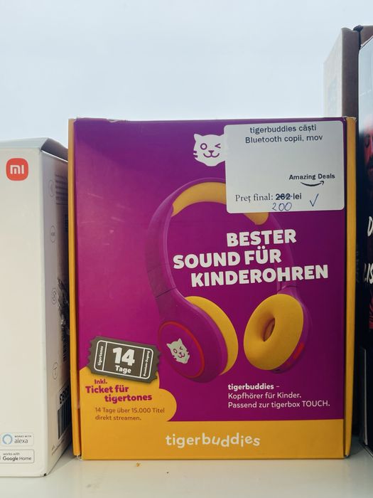 Tigerbuddies - Căști Bluetooth/Fir pentru Copii