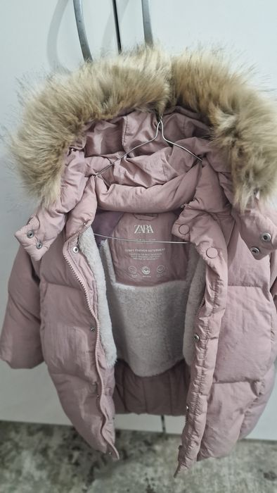 Geaca cu puf fetite zara