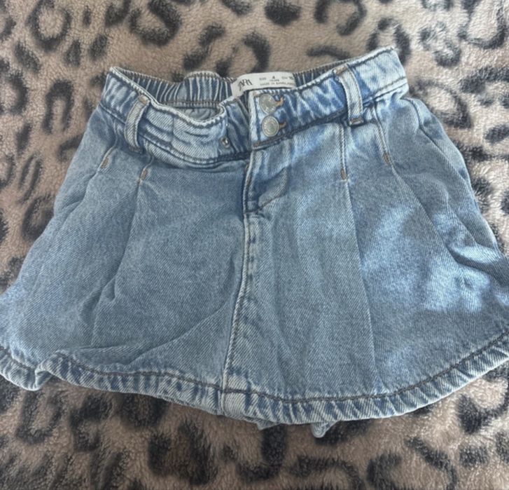 Fusta pantalon denim Zara