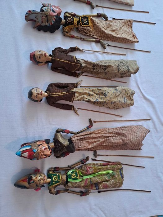marioneta lemn Wayang insula Java 60 cm