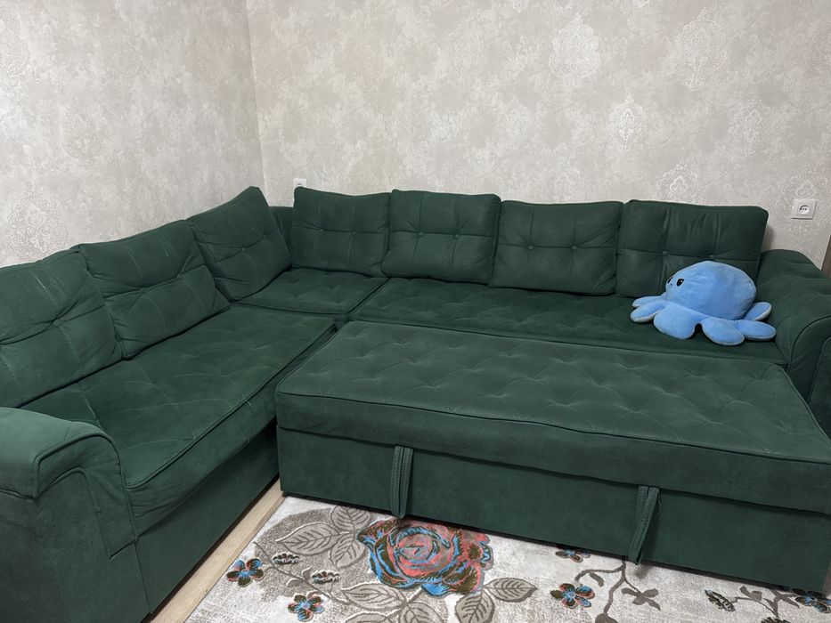 Диван зеленый раздвигающийся