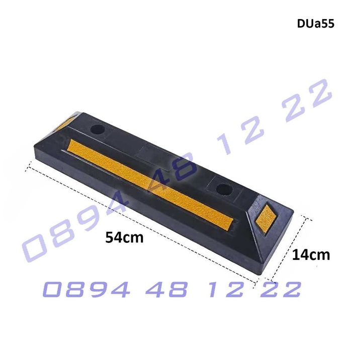 Тежък гумен паркинг стопер предпазител ограничител гуми коли