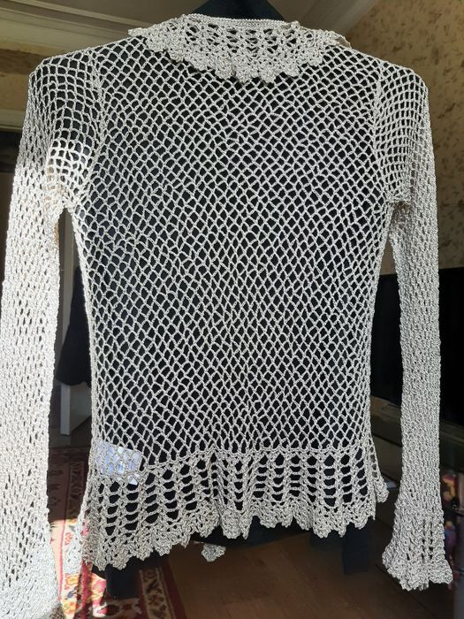 Кофта золотистая ажурная!