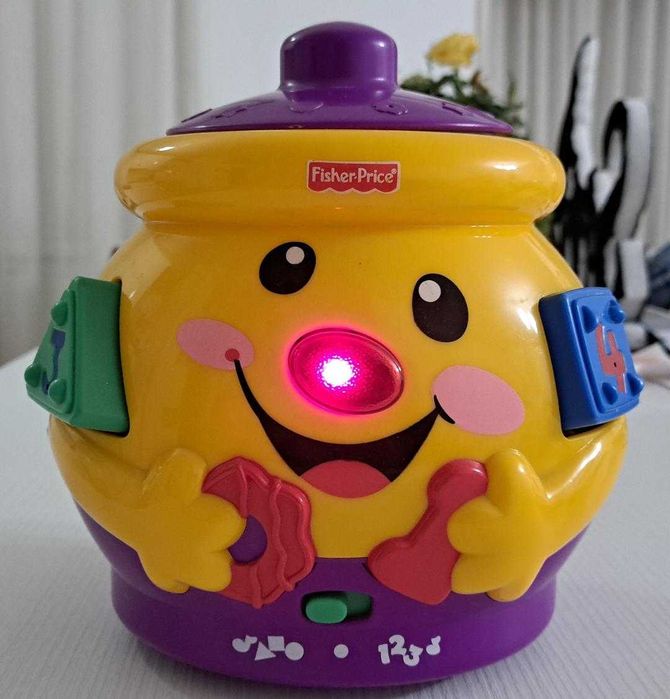 NOU -Limba Romana, Borcanul cu forme, Jucarie interactiva Fisher Price