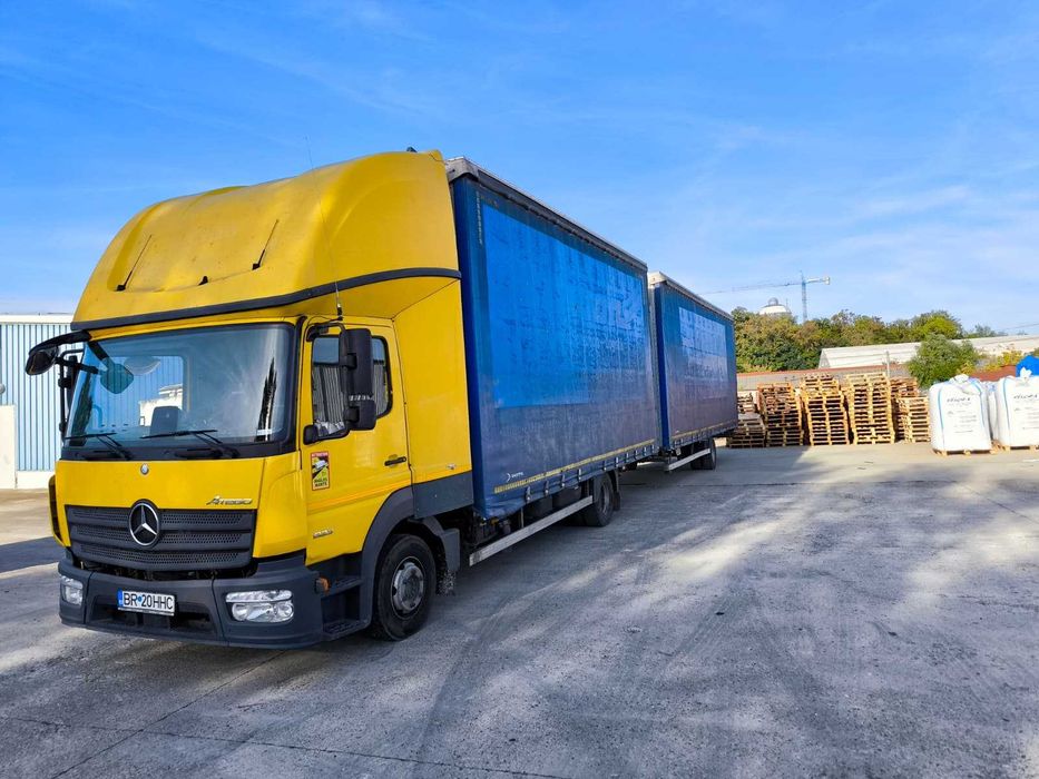 Mercedes-Benz Atego 2016 + remorcă prelată – 10.500 € + TVA