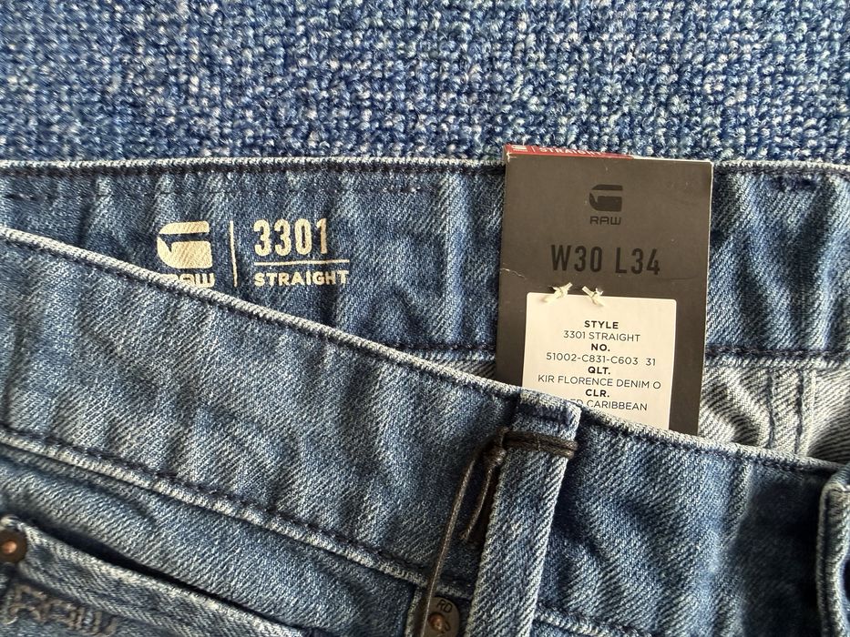 G-Star Raw 3301 Straight ОРИГИНАЛНИ мъжки дънки - 30/31