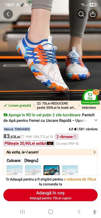 Papuci apa mare nr 40