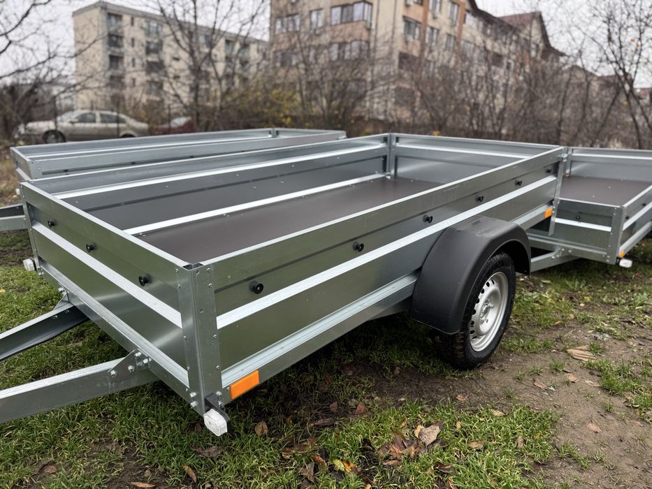 Remorcă nouă 750 kg, 235x125 cm, CIV+RAR efectuat, posibilitate RATE!!