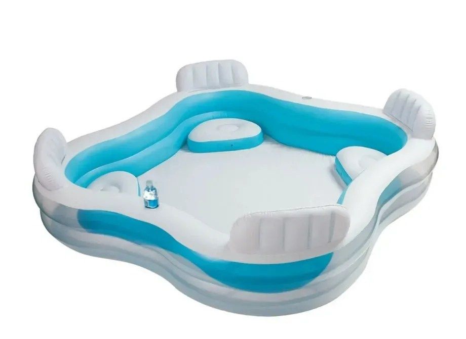 Надуваем басейн Swim Centre INTEX, 229 х 66 см, 4 седалки, PVC, безопа