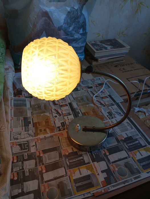 Метална работна лампа с щипка и нощни ретро лампи