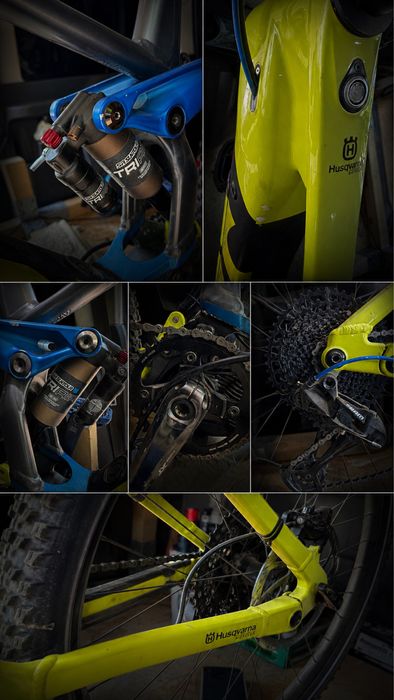 Husqvarna bicicleta electrica full suspension XL