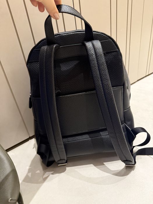 Черна кожена чанта Karl Lagerfeld