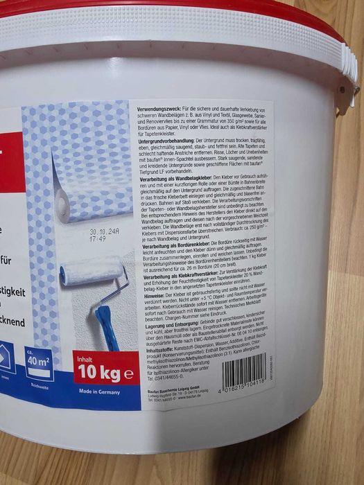 Adeziv universal pentru tapet 10 kg baufan