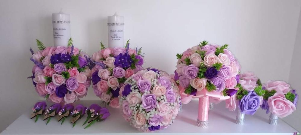 Buchete mireasa/nașa Lumânări de nunta/botez