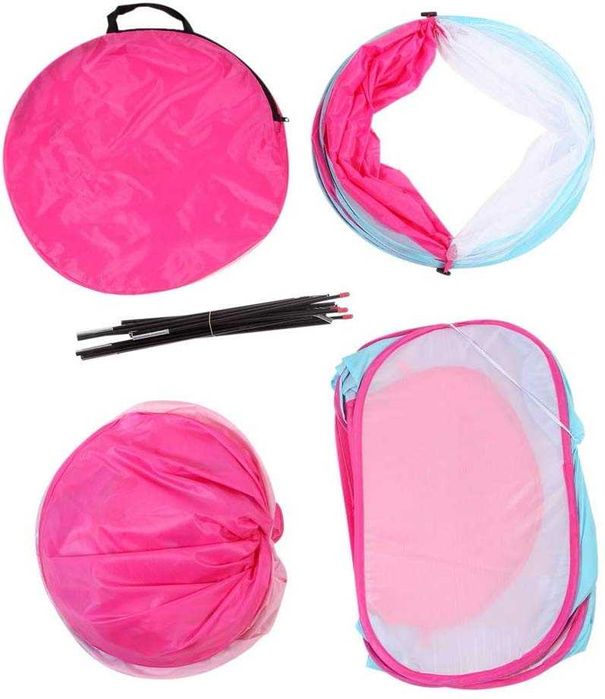 Castel cort printese fete, pliabil, tunel, interior exterior Halaood