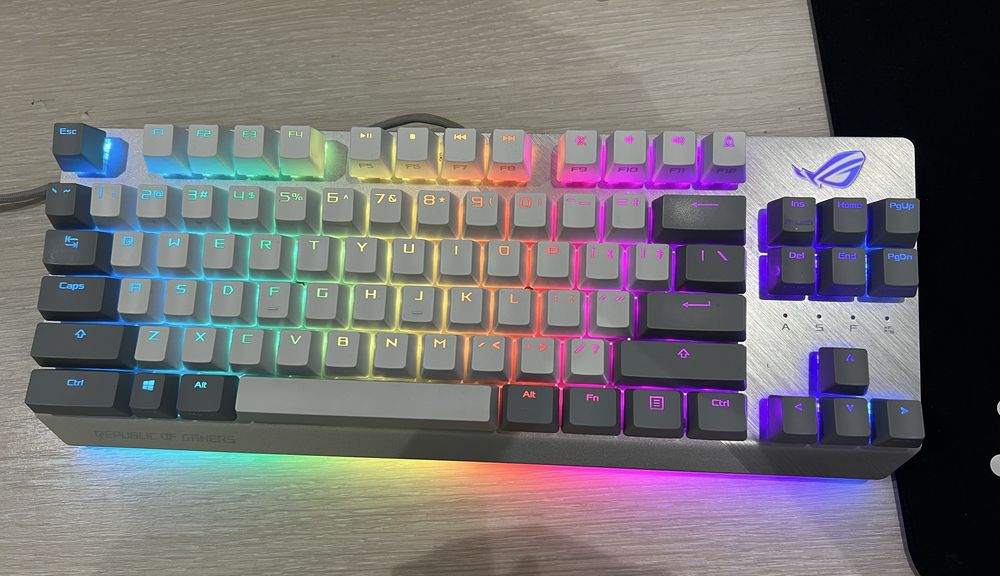 Девайсы Asus ROG Strix Наушники и Клавиатура