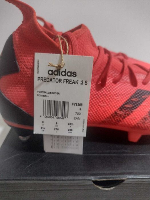 Adidas Predator Freak 3 pentru fotbal gazon marimea 43 1/3 noi in cutie