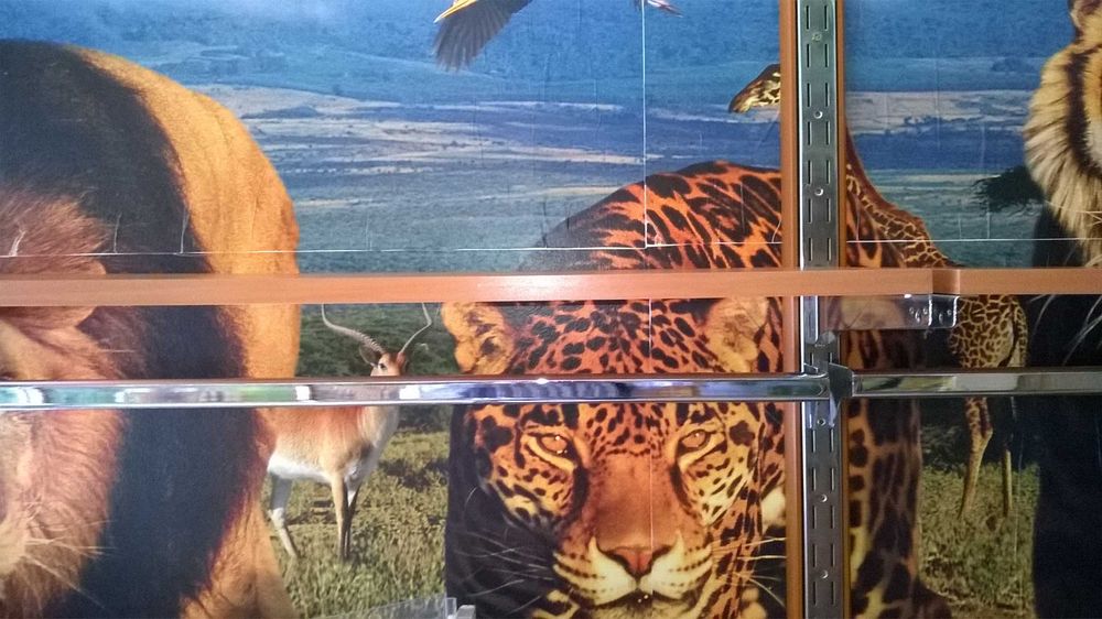 Многофункционална система от рафтове, стелажи