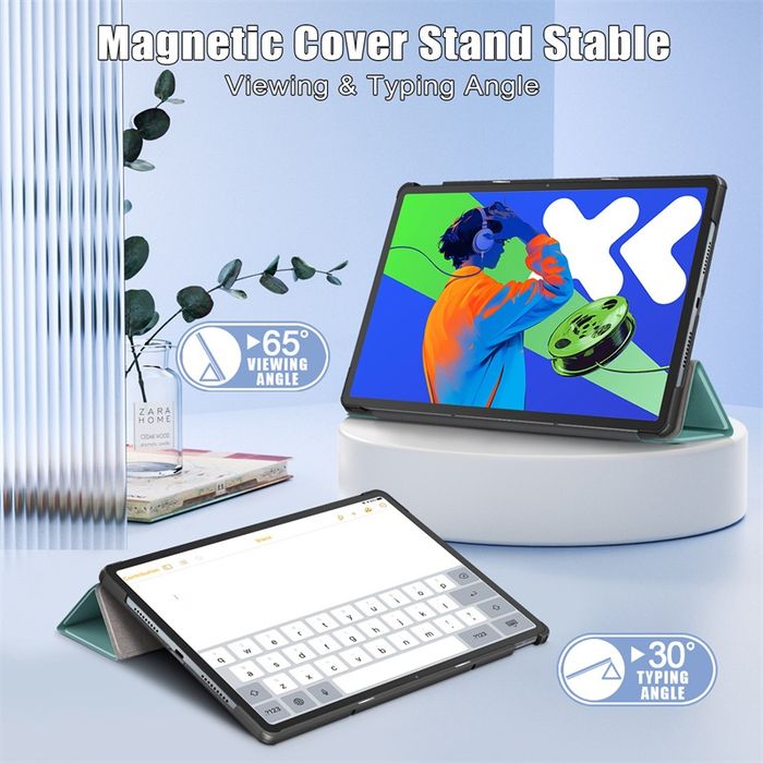 Lenovo Idea Tab 11 / Pro 12.7 / Plus 12.1 /Кожен смарт калъф за таблет