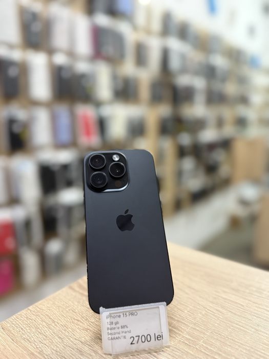 Iphone 15 Pro / Black / 128Gb / 88%Baterie / Garantie 12 luni